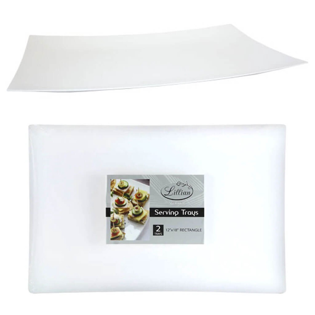 Lillian Rectangle Pearl Tray 12in x 18in