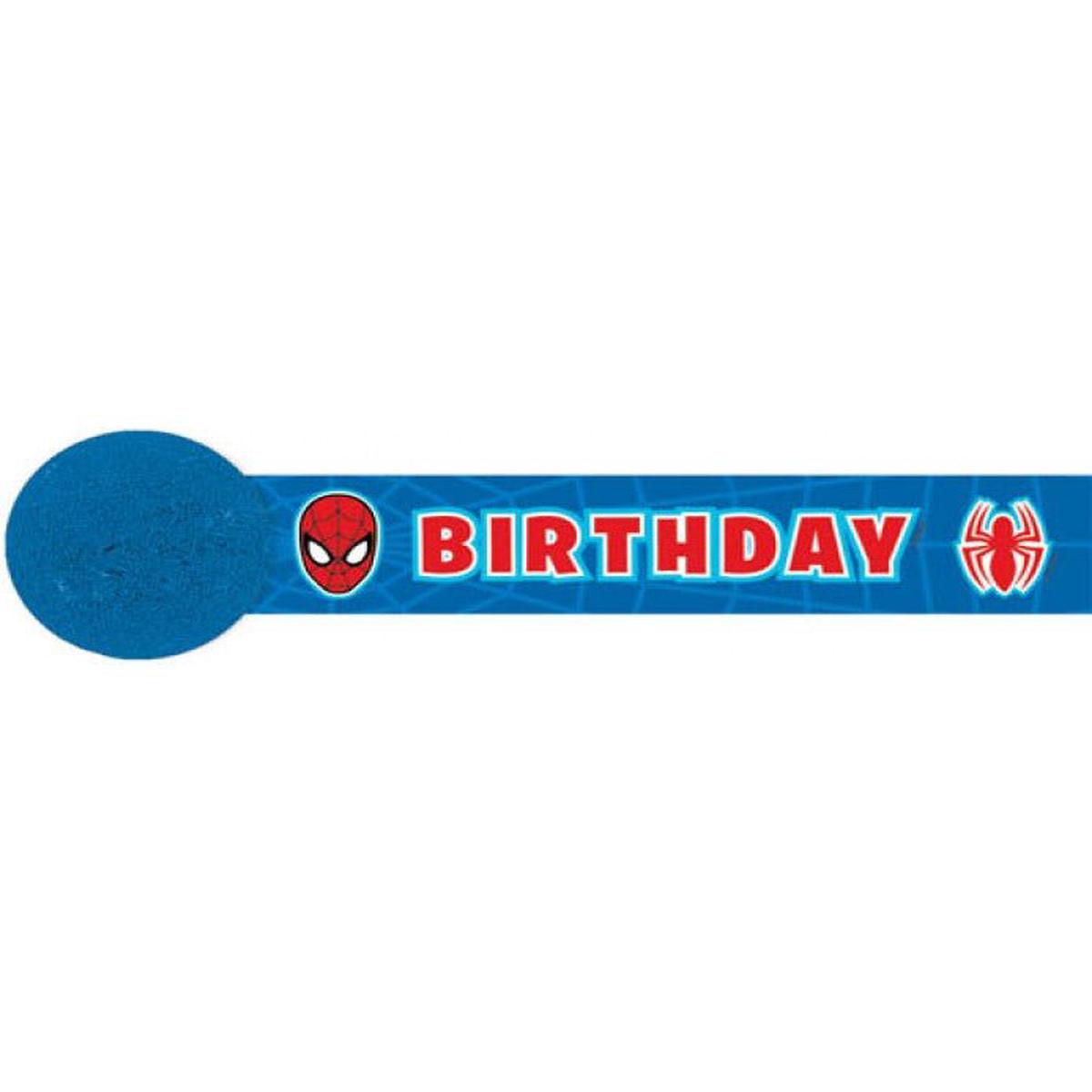 30' Crepe Paper Streamer - Spider-Man - Amscan