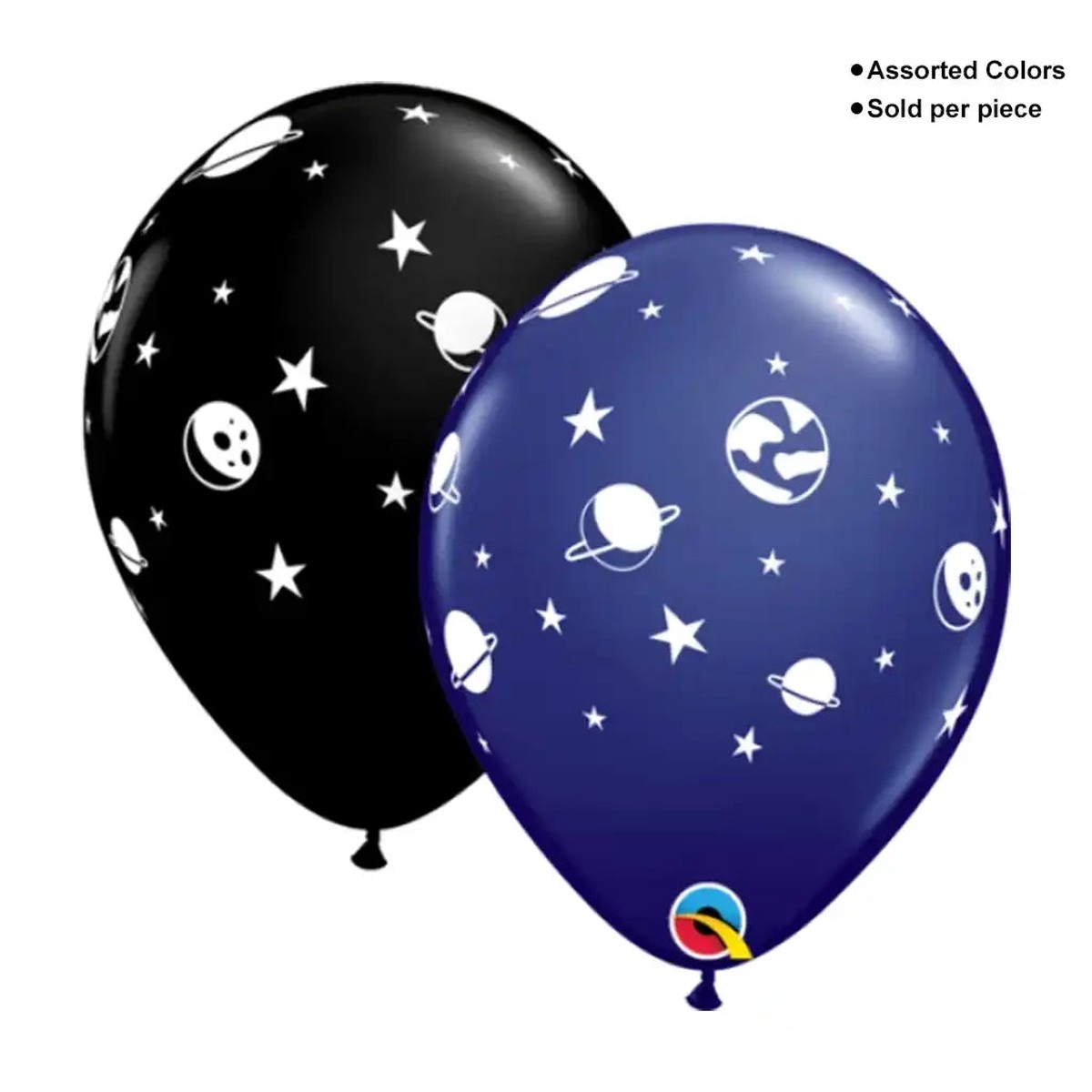 Navy Onyx Black Celestial Fun Latex Balloon 11in