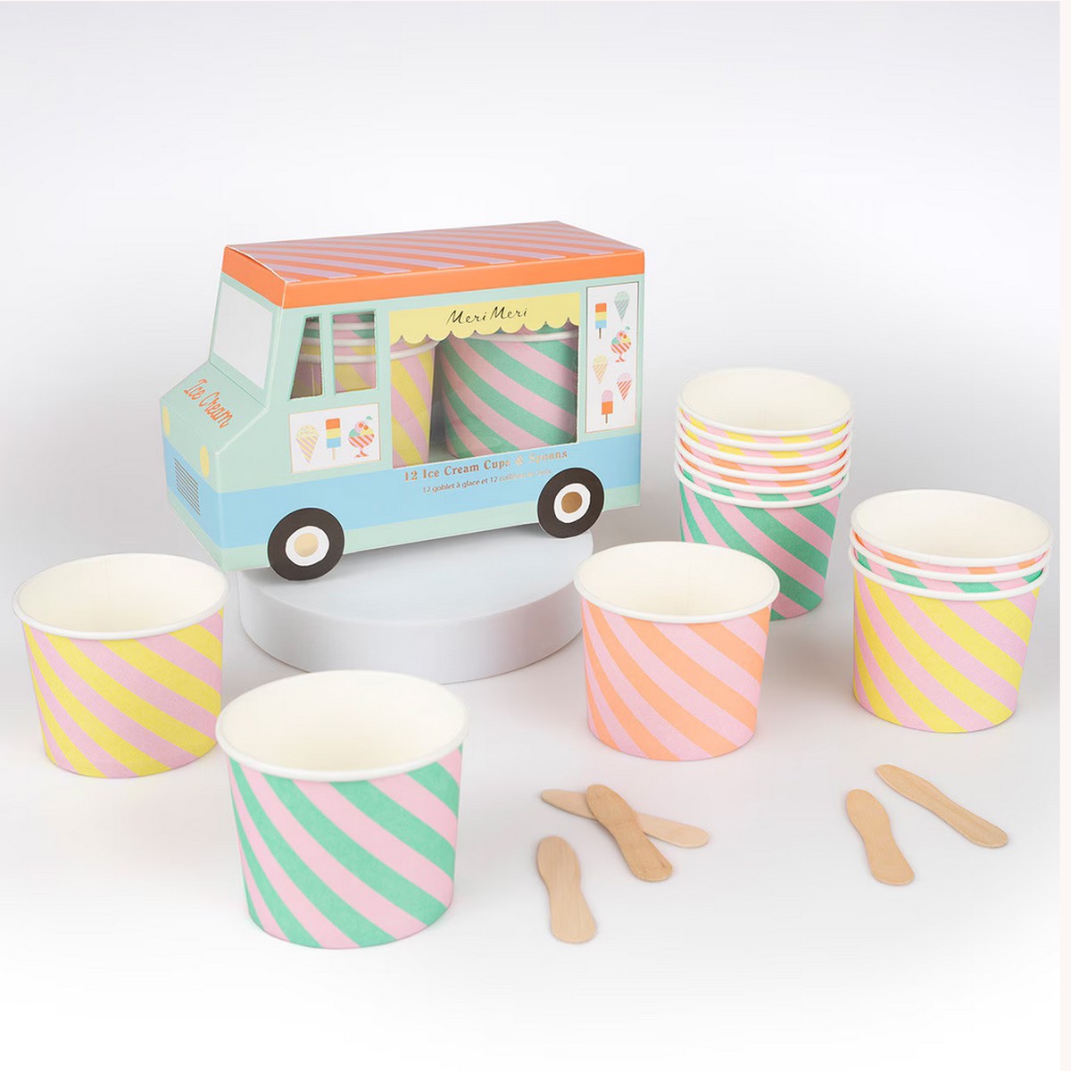 Ice Cream Cups & Spoons