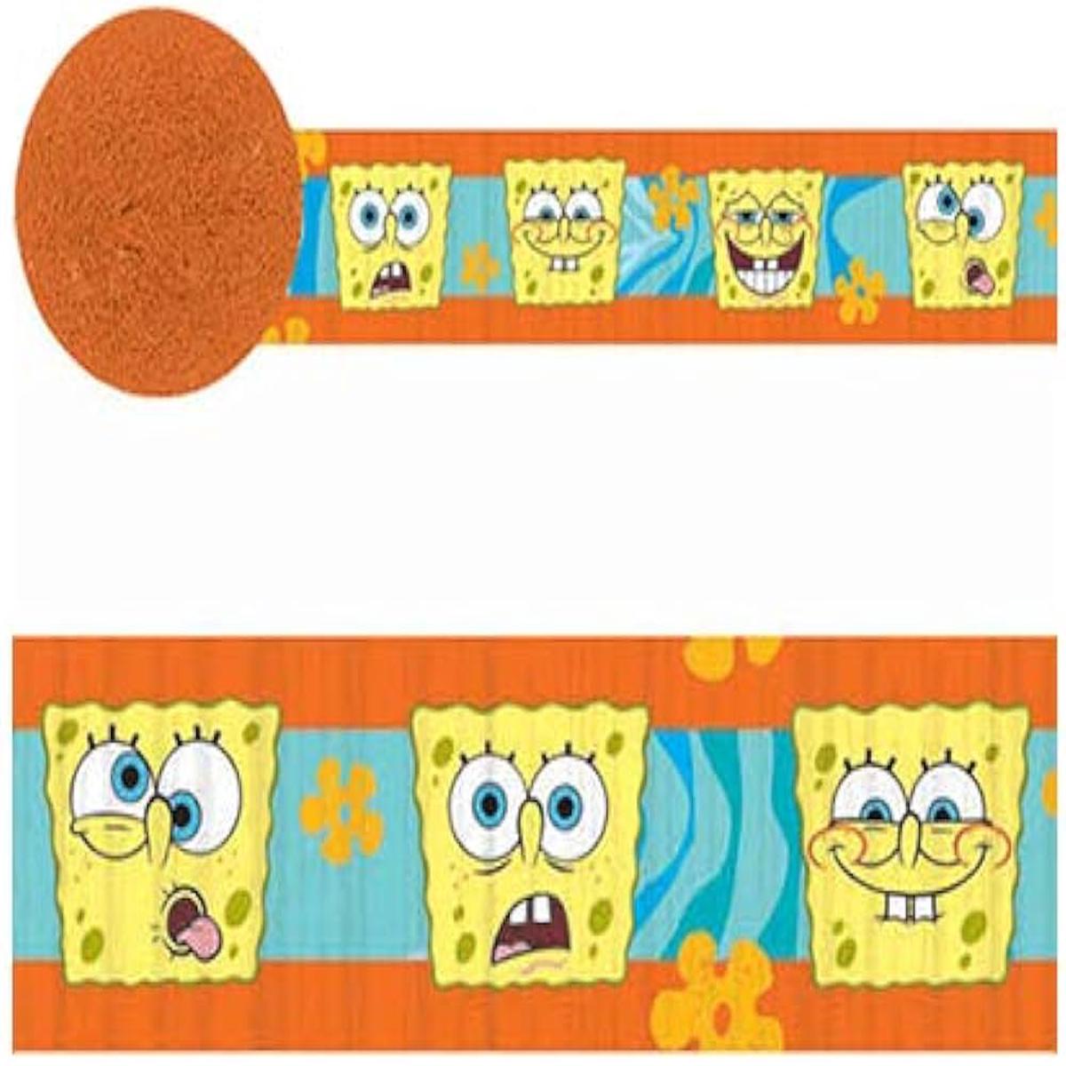 Spongebob 30ft Crepe Streamer Roll - Amscan