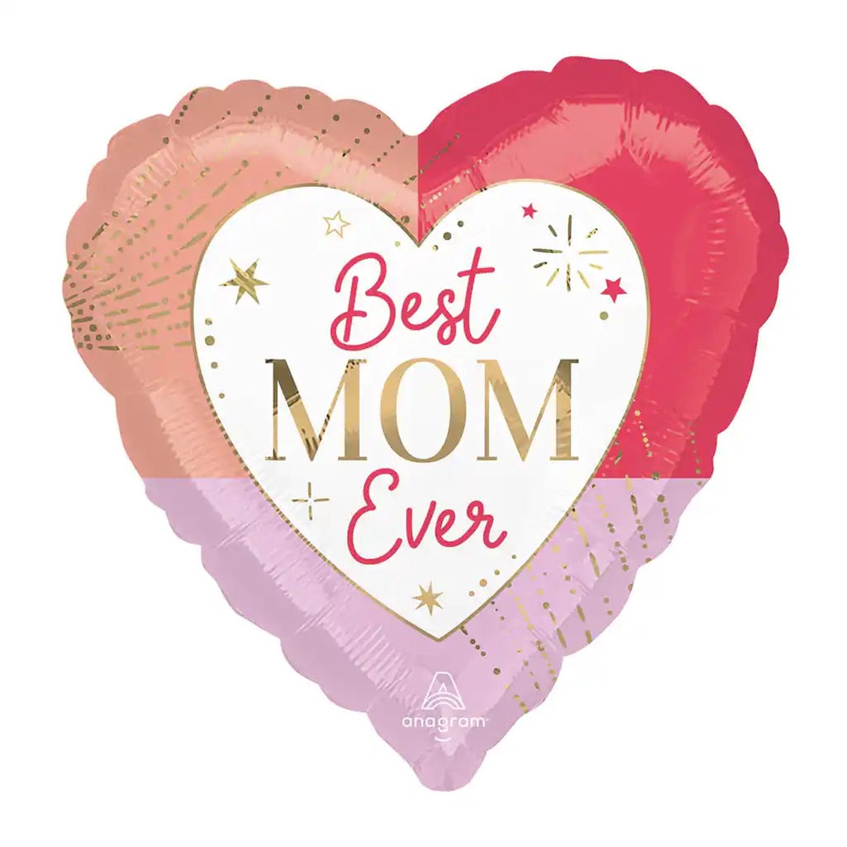 Colorful Best Mom Ever Foil Balloon 18in