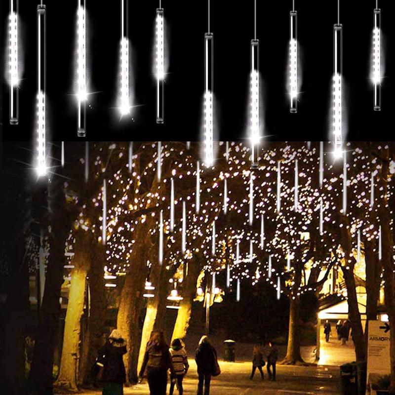 Falling Rain Lights Snow Fall LED Lights Set (Extension plug included)