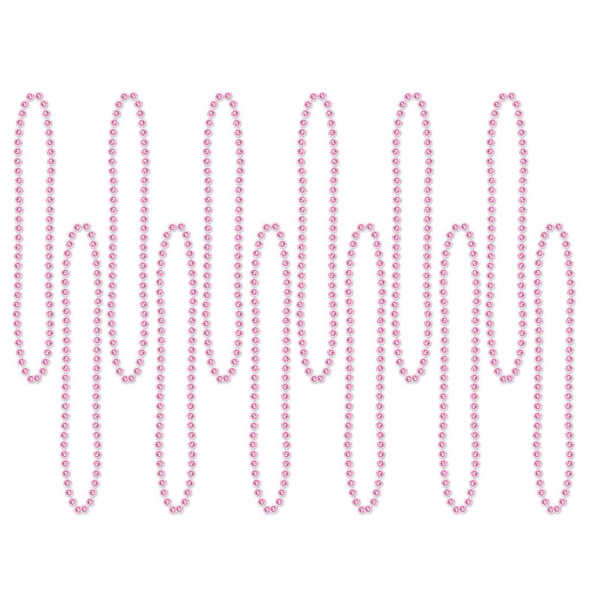 Party Beads Small Round, Pink