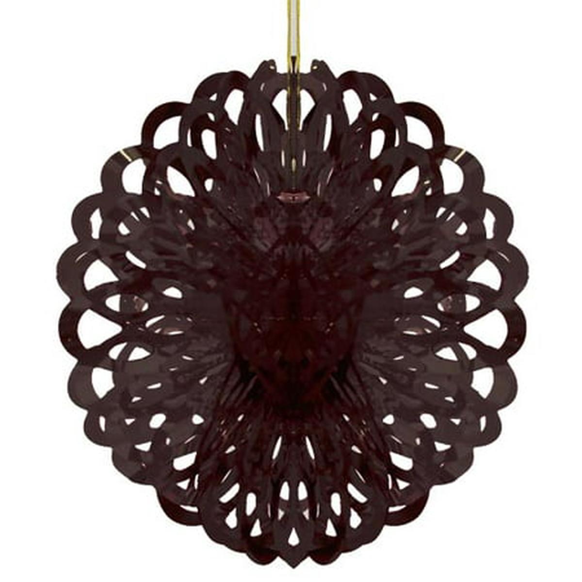 8 In. Black Foil Ball Decoration