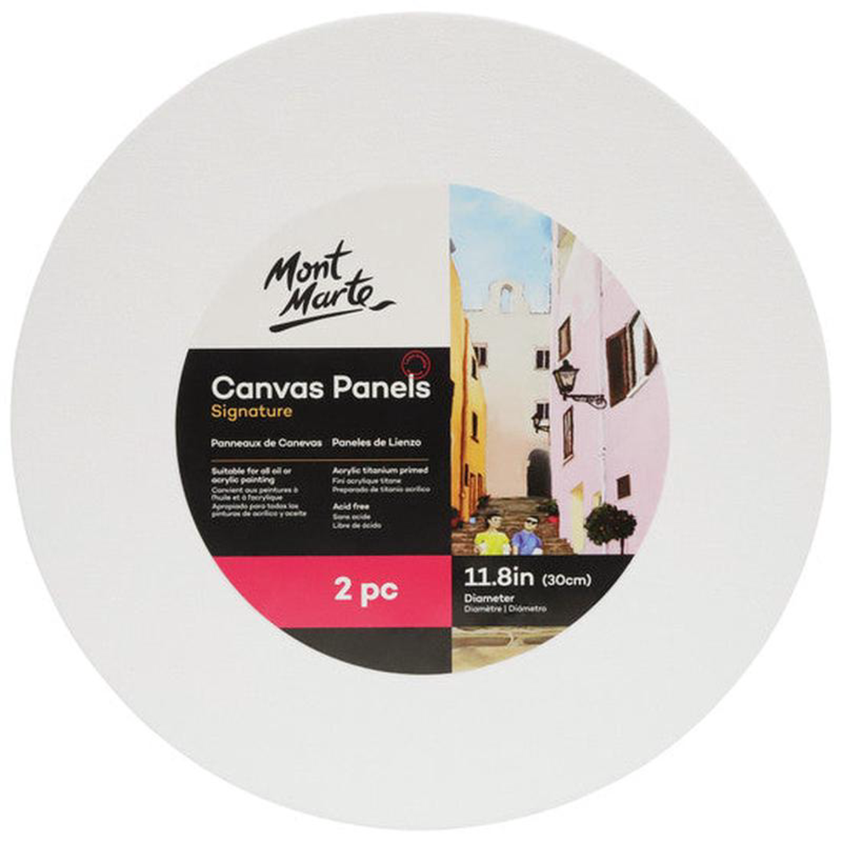 CANVAS PANEL PK2 ROUND 30CM
