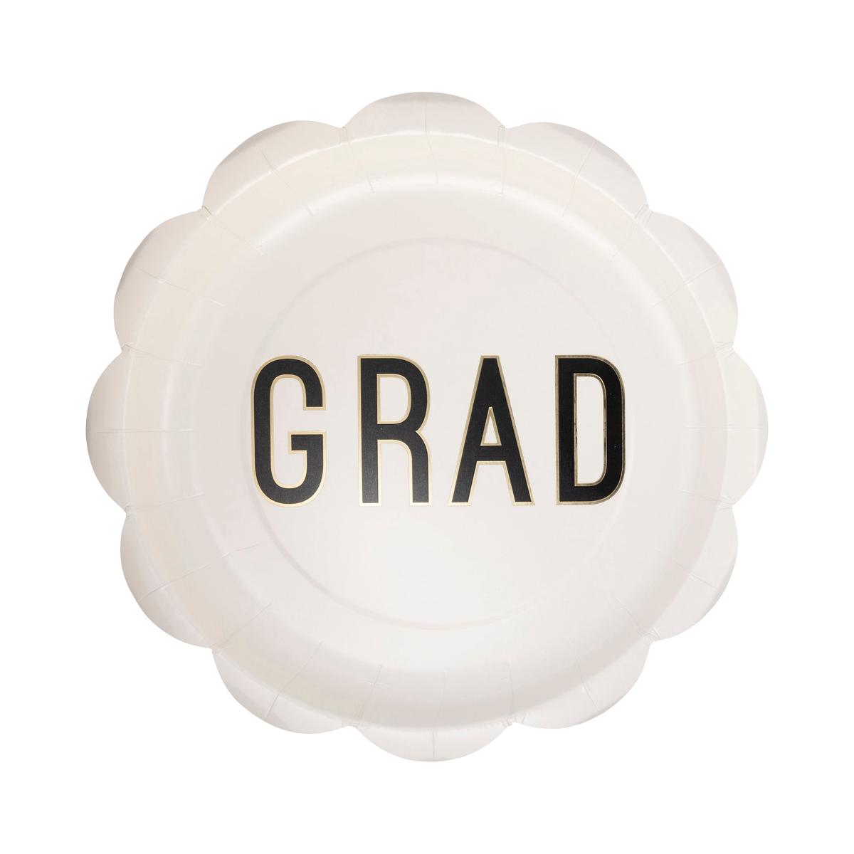 Grad Scalloped 10in Plate | 8ct