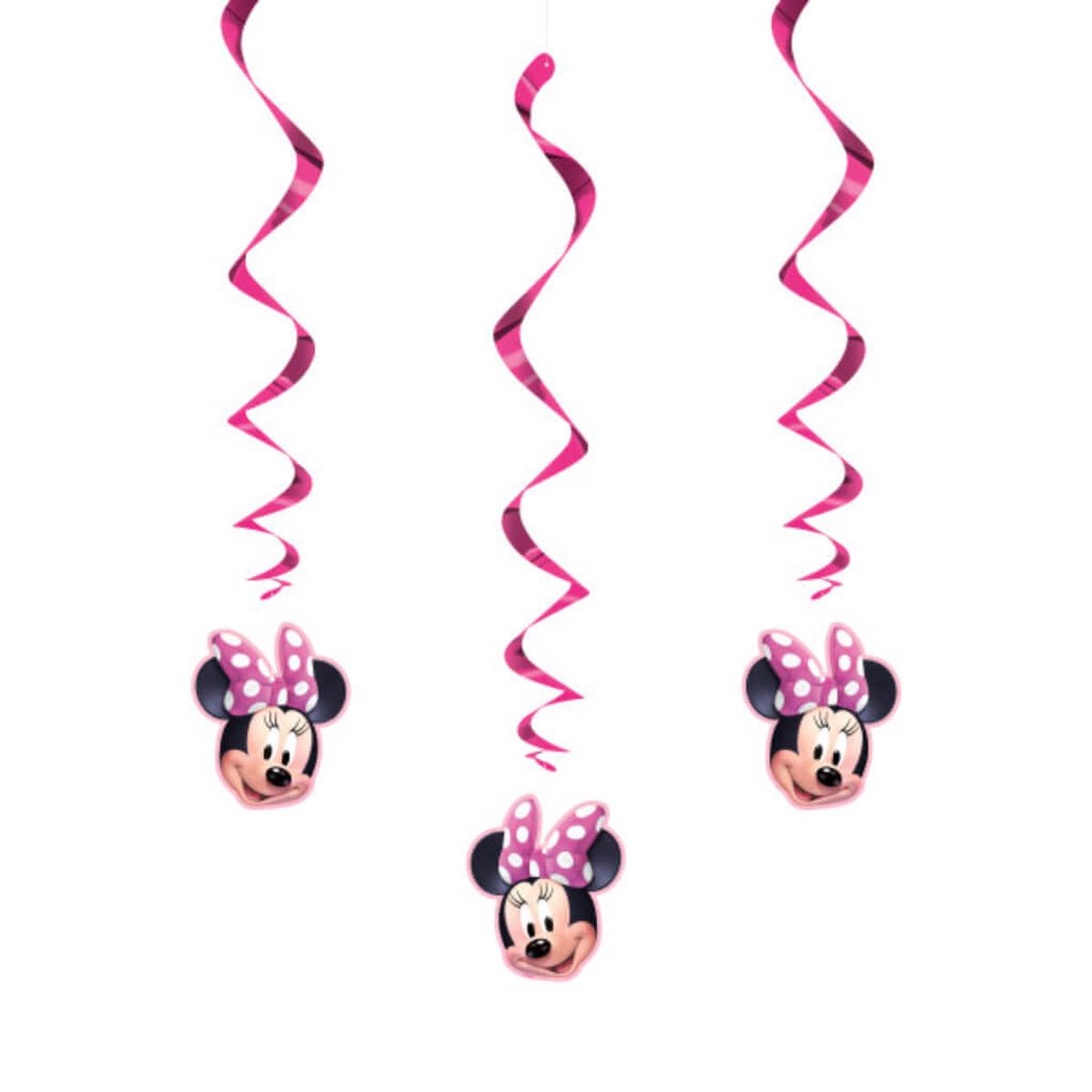 Iconic Minnie Mouse Hanging Decorations 26in 3ct