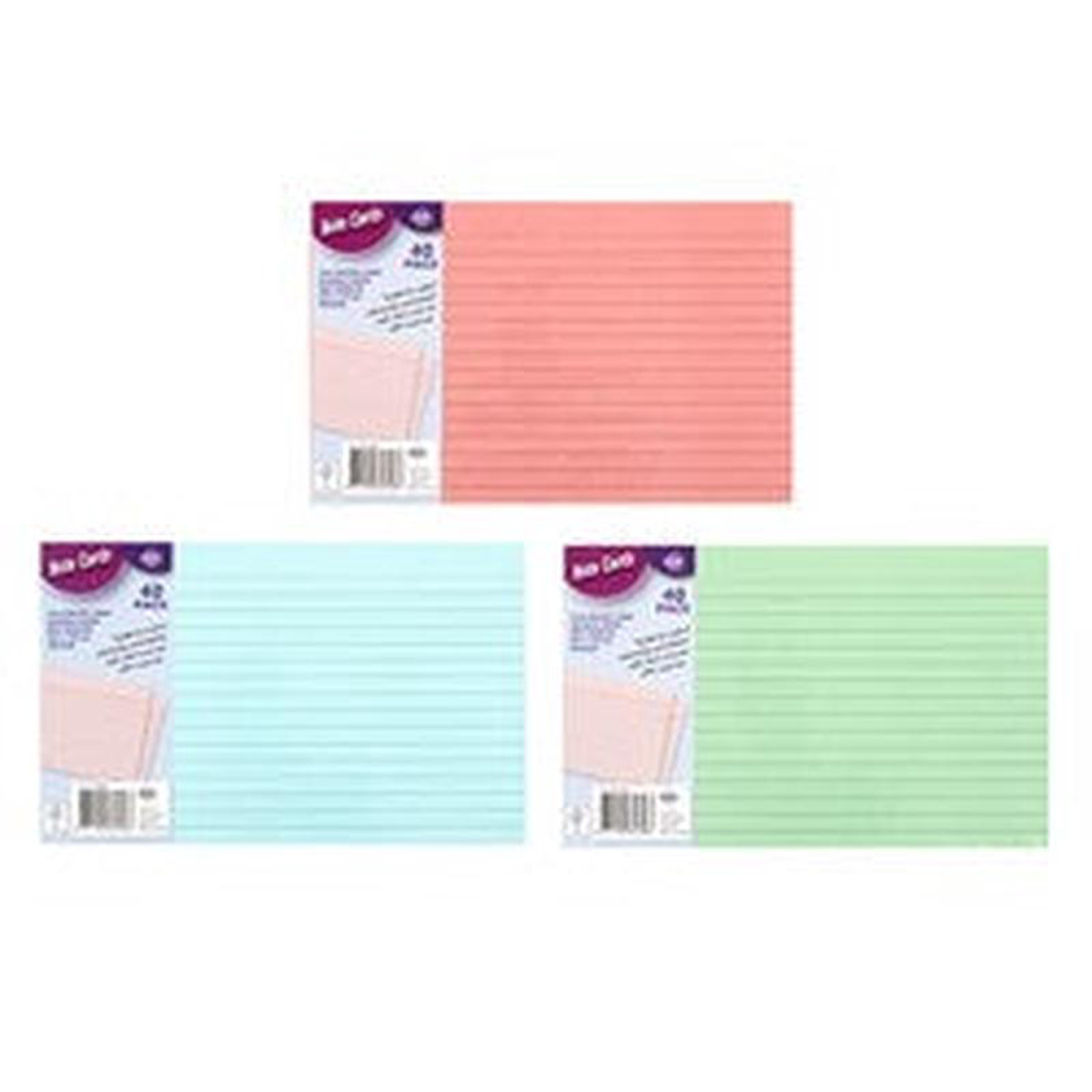 INDEX CARDS RULED 40PK