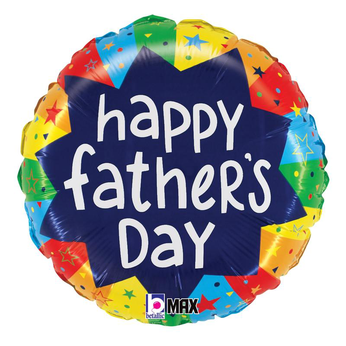 Betallic Father8217s Day Bursting Colors 18 inch MAX Float Round Balloon 1ct
