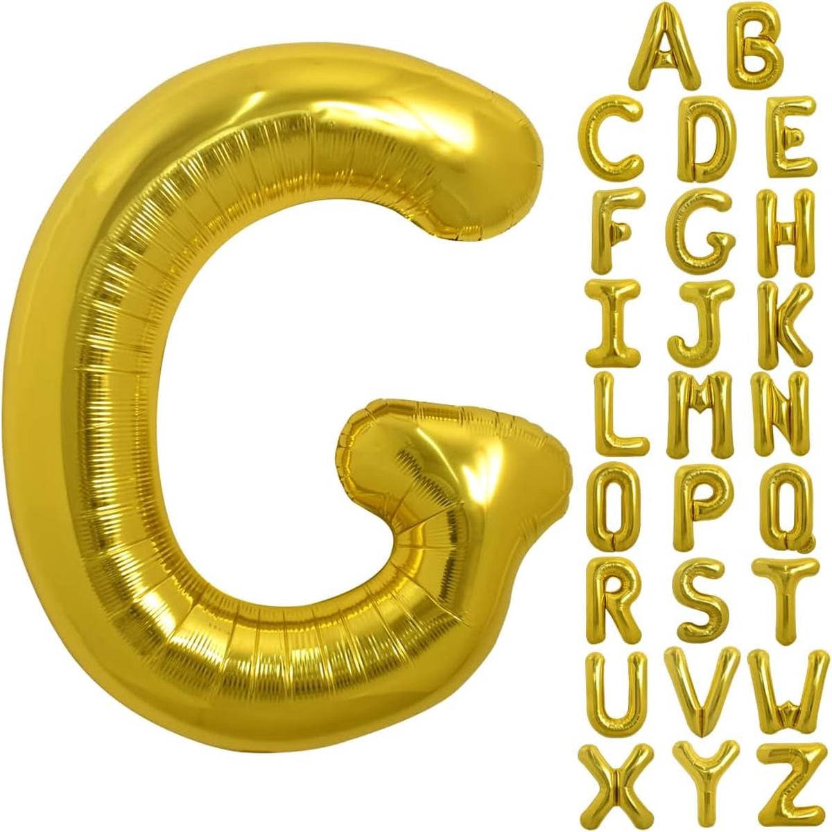 PARTY POINT Gold Foil Balloon Letter "G" 80cm  Birthday, Anniversary & Event Dcor