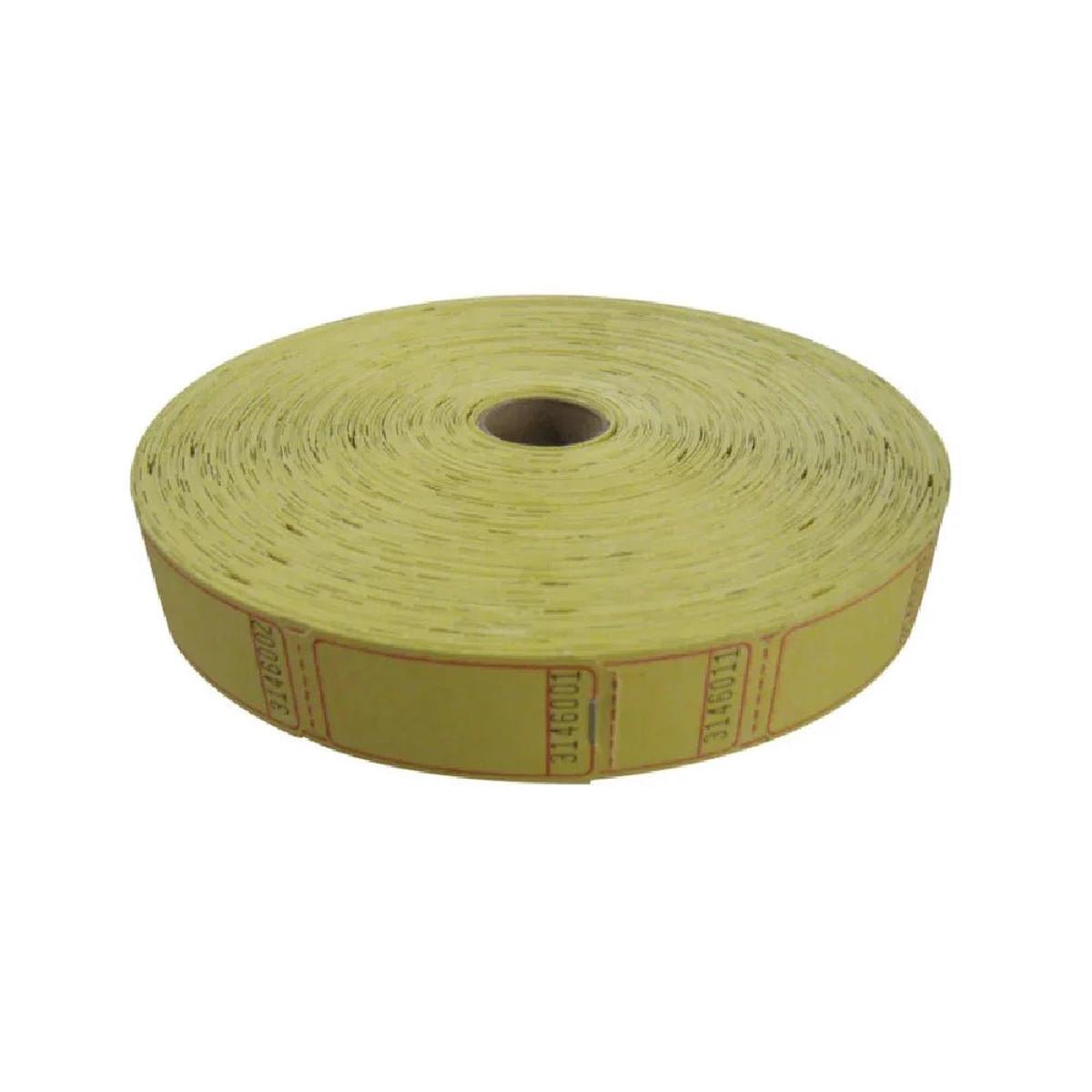 Yellow Single Ticket Roll | 2000ct