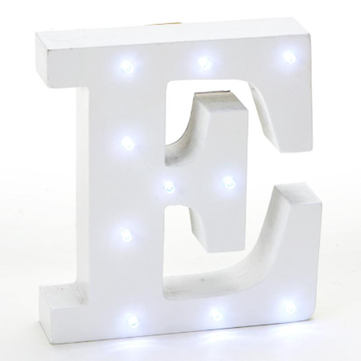 E 8211 LED Letra Madera Blanca