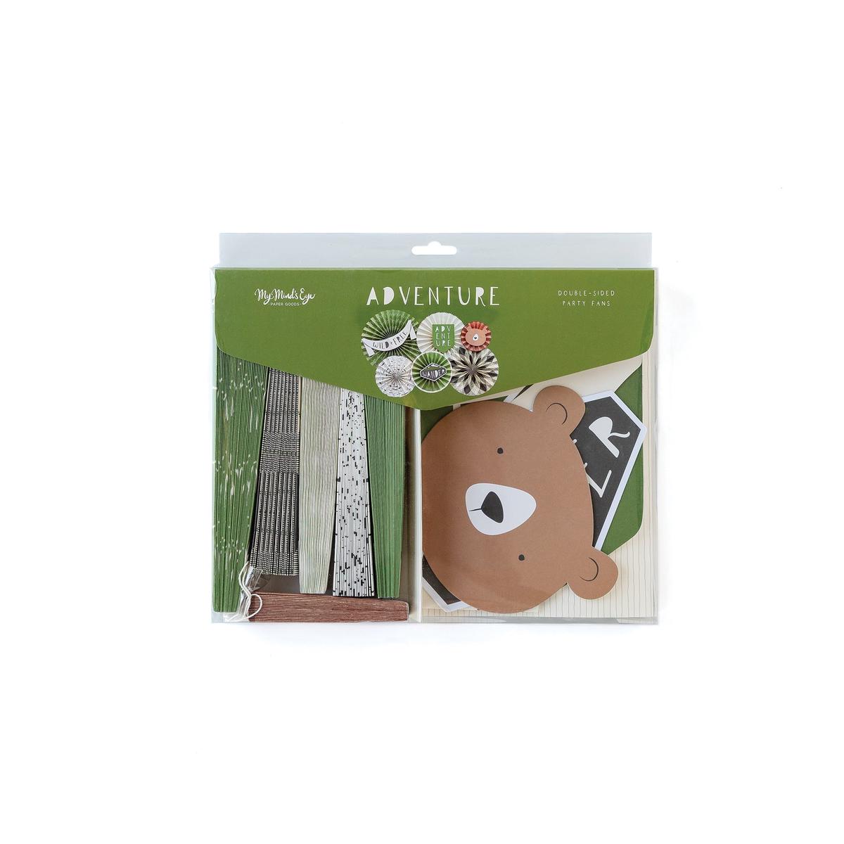 Adventure Party Decor Fans Set | 6ct