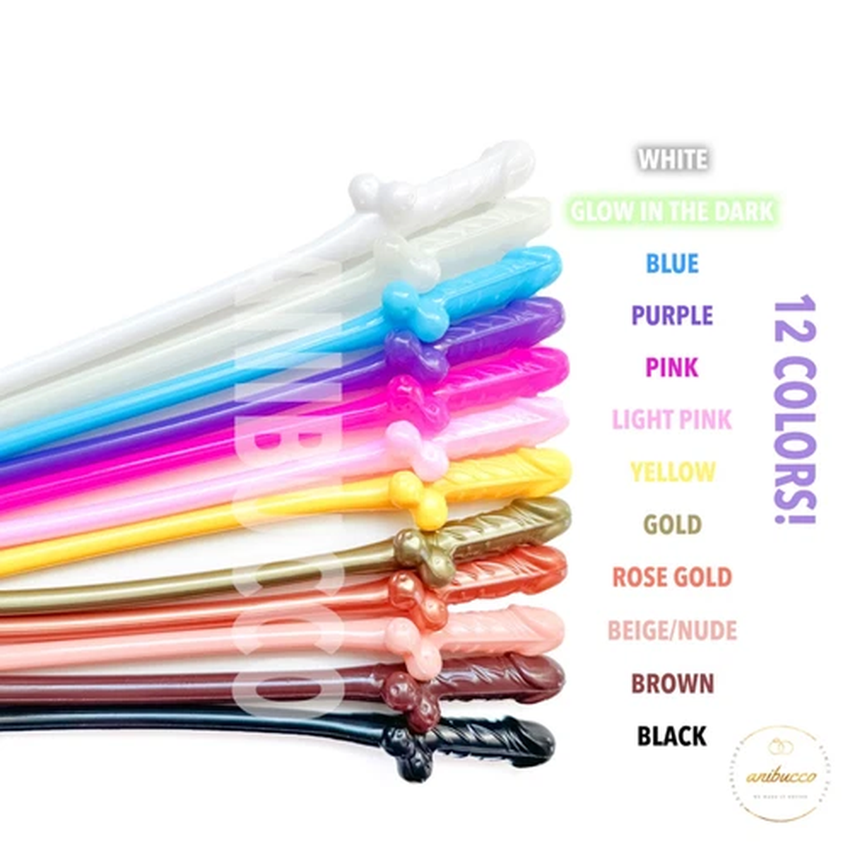 Bachelorette Straws Penis Party Favors Drink Markers for Cups Pick Your Colors