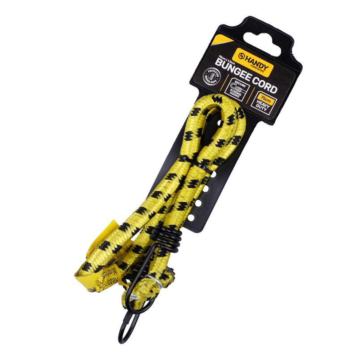 BUNGEE CORD YELLOWBLK 75CM