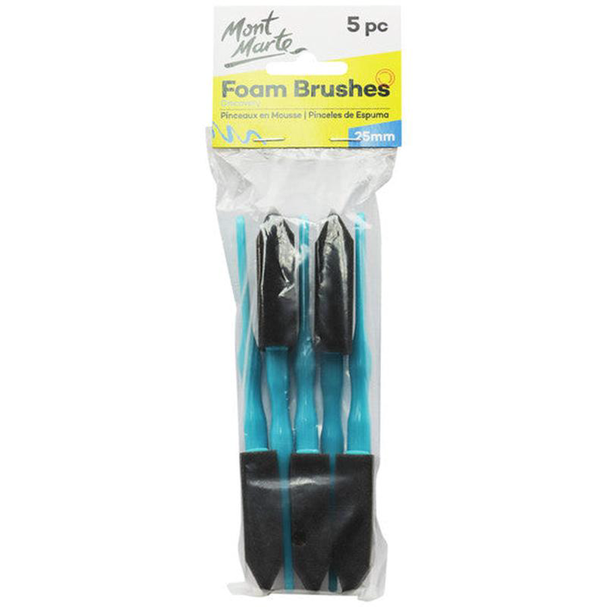 BRUSH FOAM 25MM 5PCE