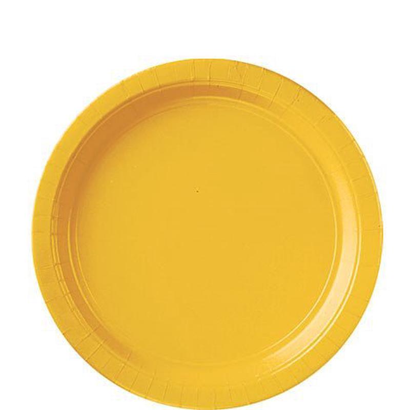 Yellow Sunshine Lunch Paper Plates 8.5" | 20ct