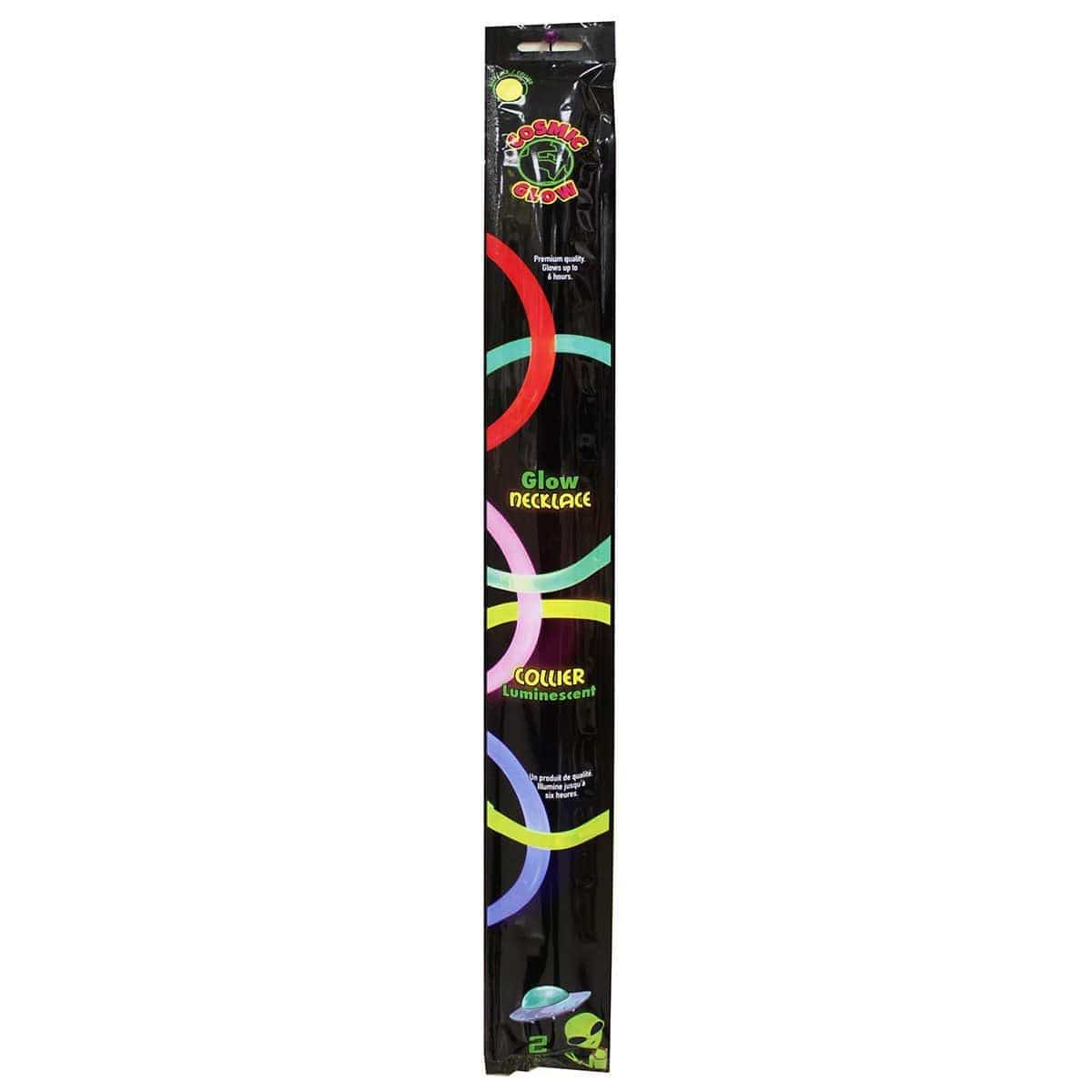 Yellow Glow Necklace, 2 Count