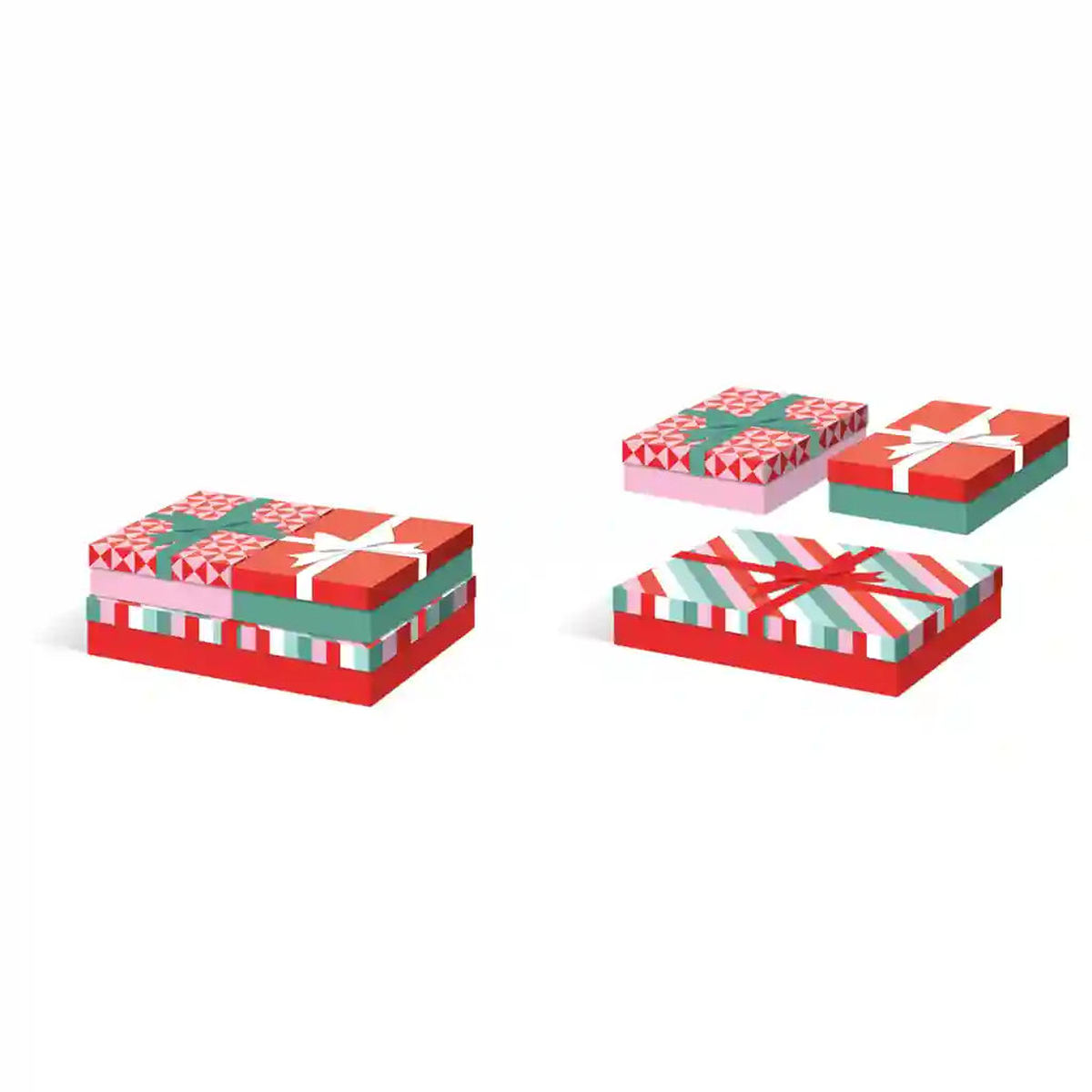 Geometrics Nested Rectangle Boxes