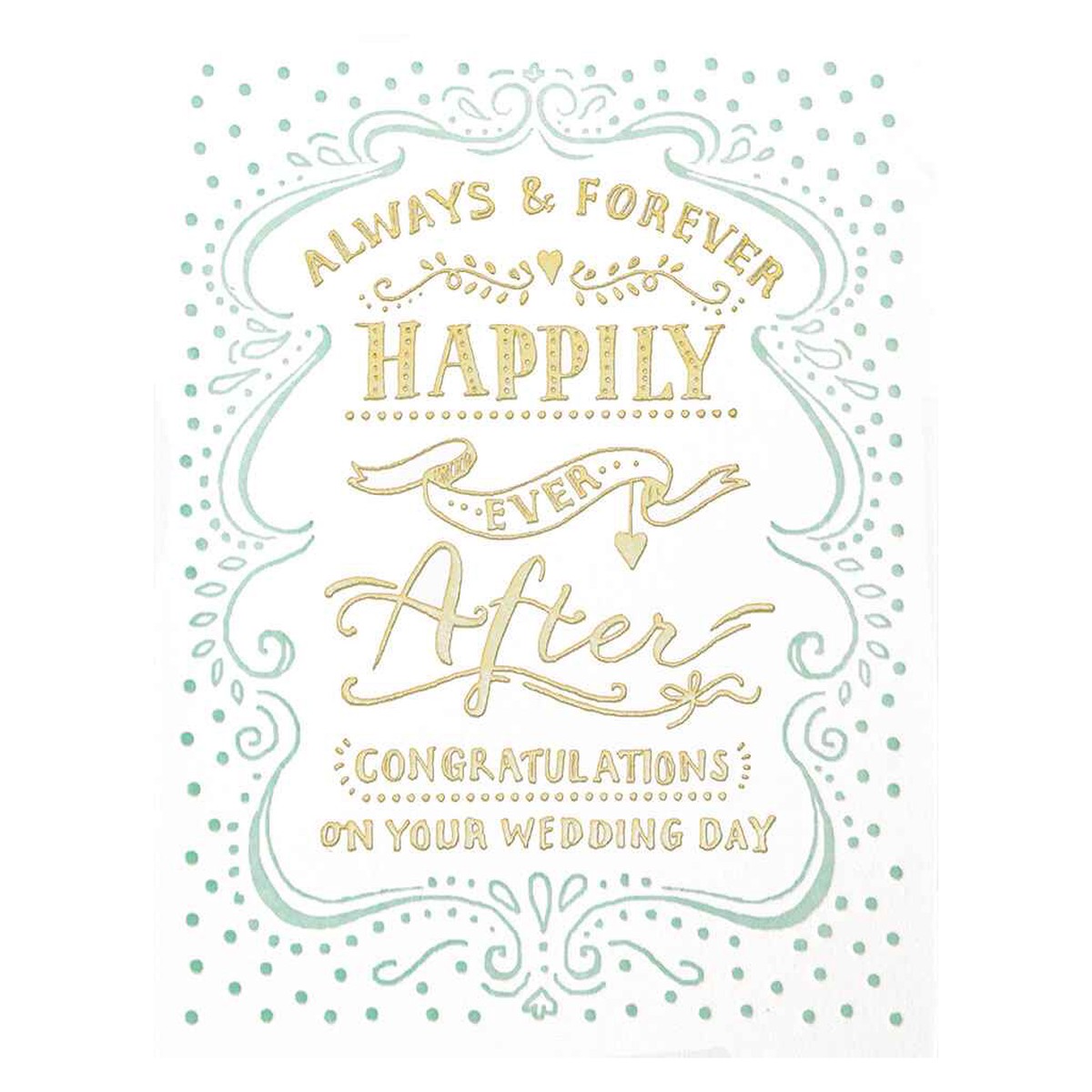 Always and Forever in Scroll Greeting Card