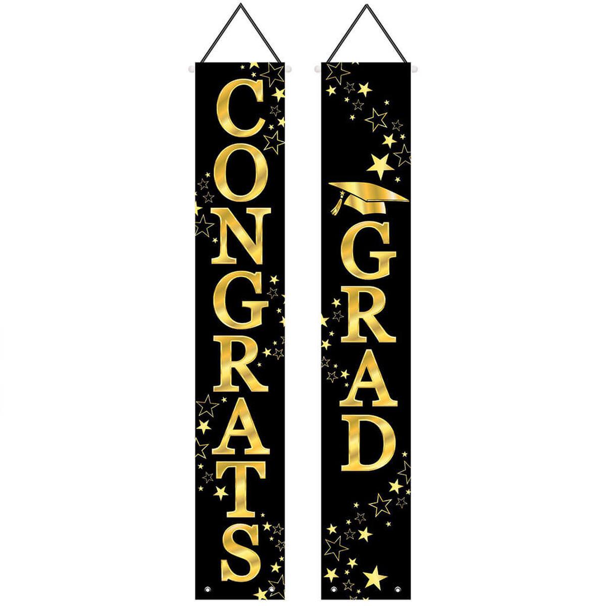 Congrats Grad Fabric Door Panel Set 6ft