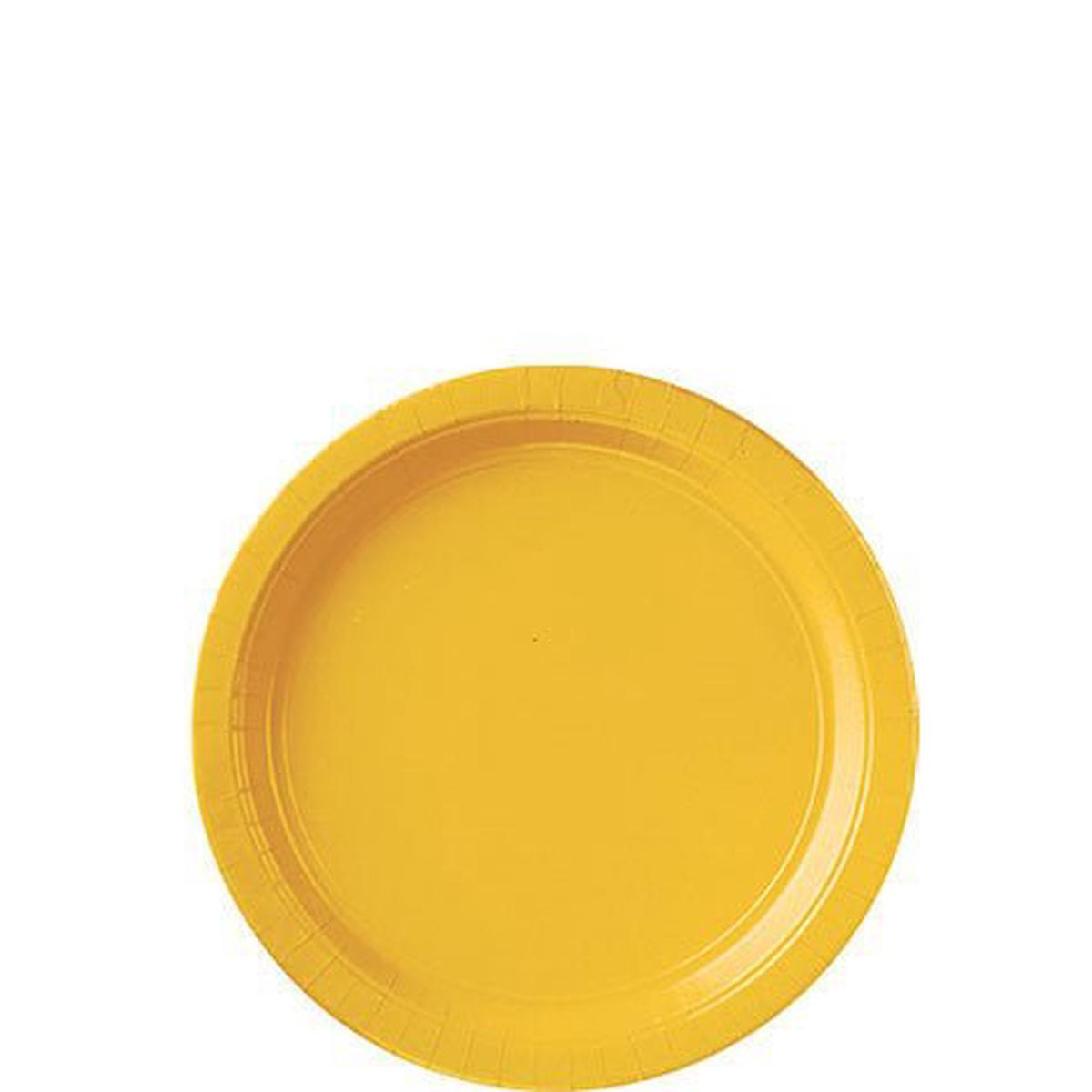 Yellow Sunshine Dessert Paper Plates 6.75" | 20ct