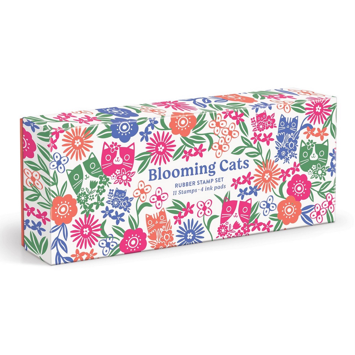 Blooming Cats Rubber Stamp Set