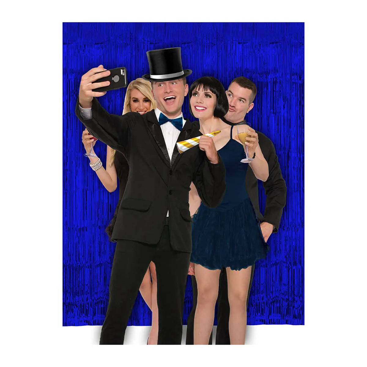 Royal Blue Foil Backdrop 8ft x 6ft