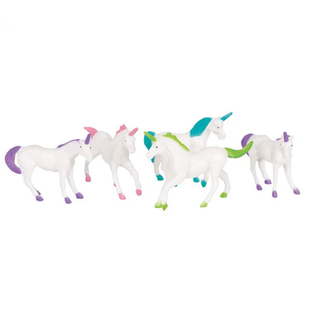 Plastic Unicorn Figure 8ct