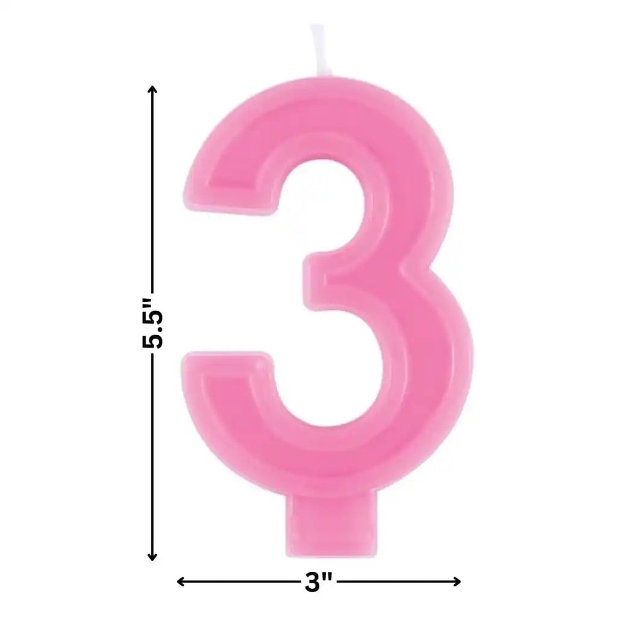 Numeral Bday Candle 3