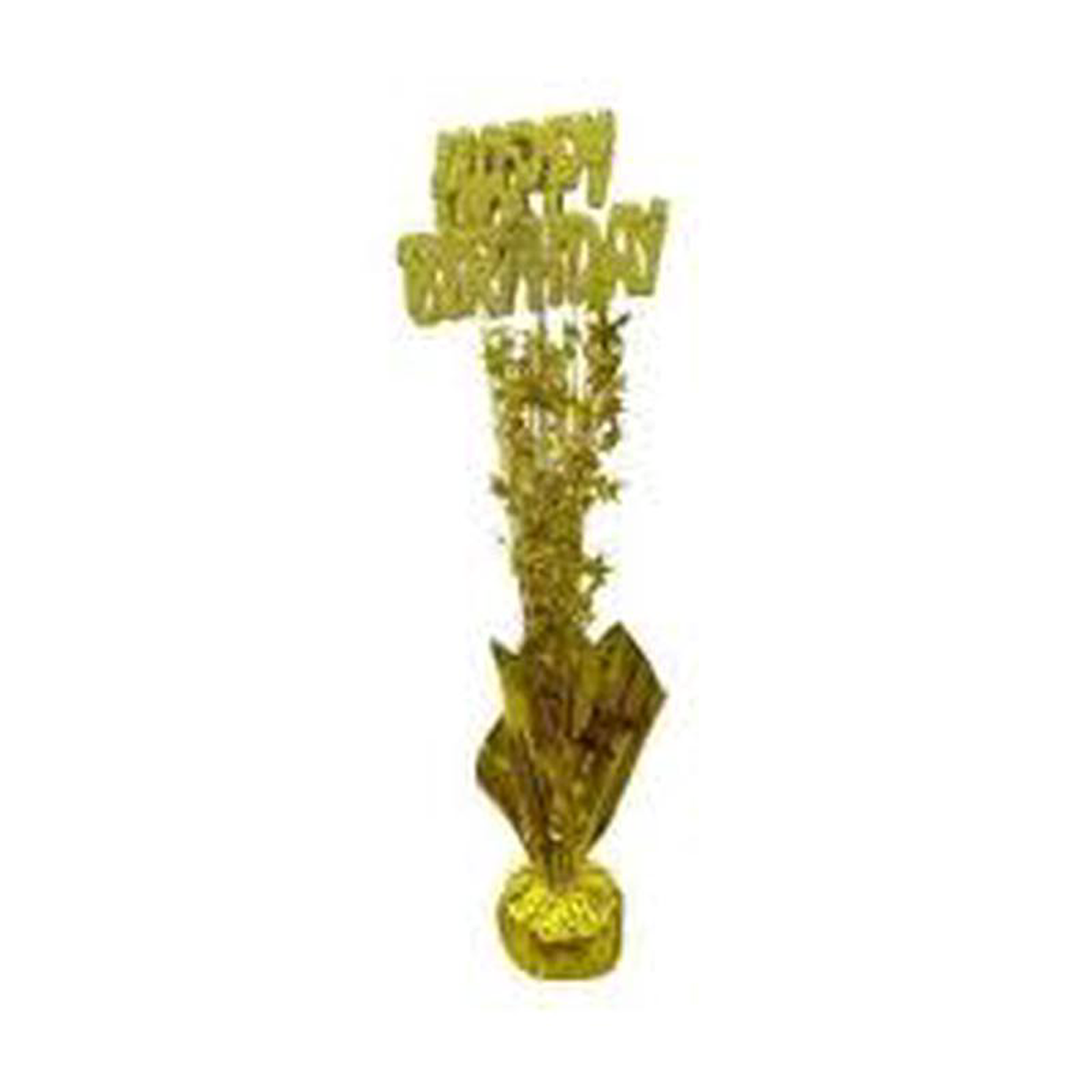 TABLE CENTREPIECE GOLD HAPPY B8217DAY