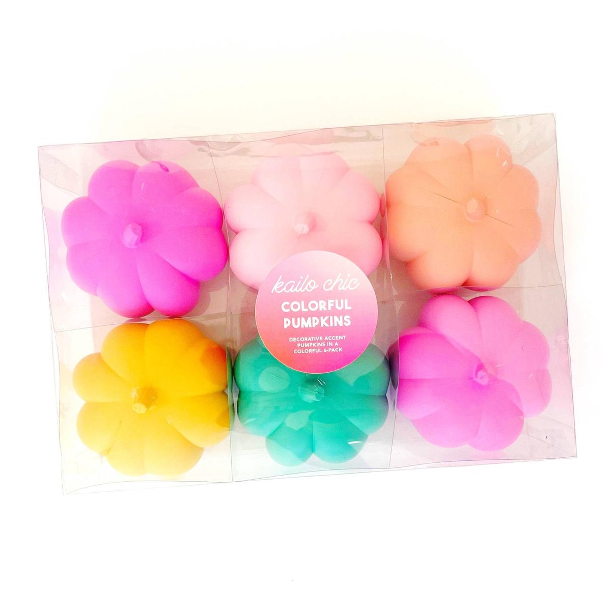 Colorful Plastic Pumpkins Set