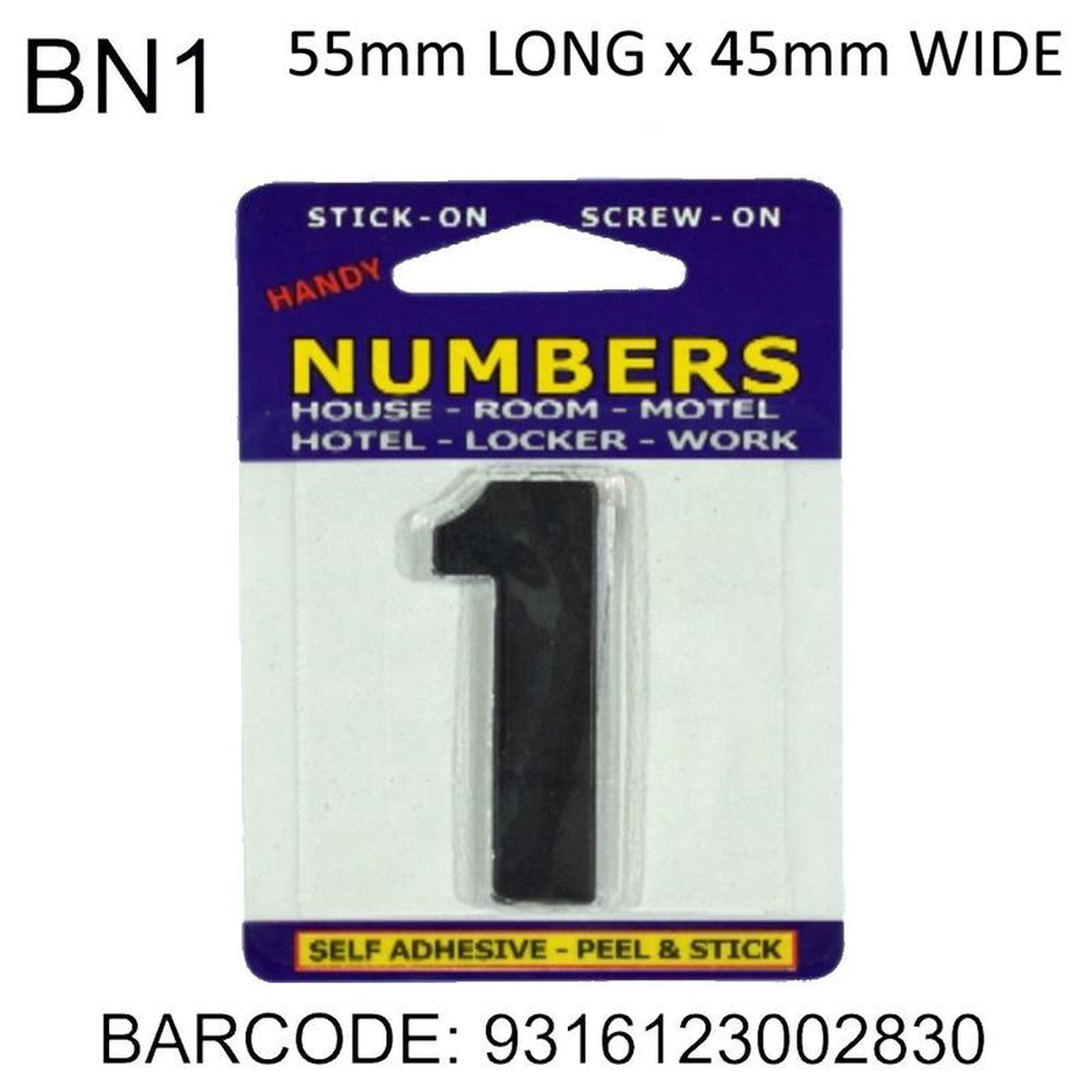 NUMBERS ADHESIVE 1