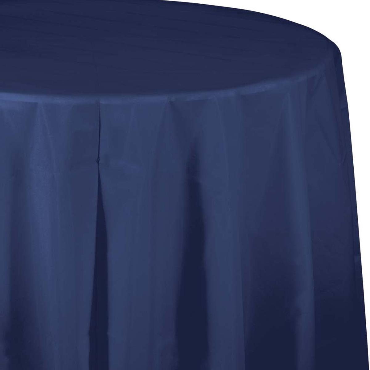 Navy Round Tablecover 82" | 1ct