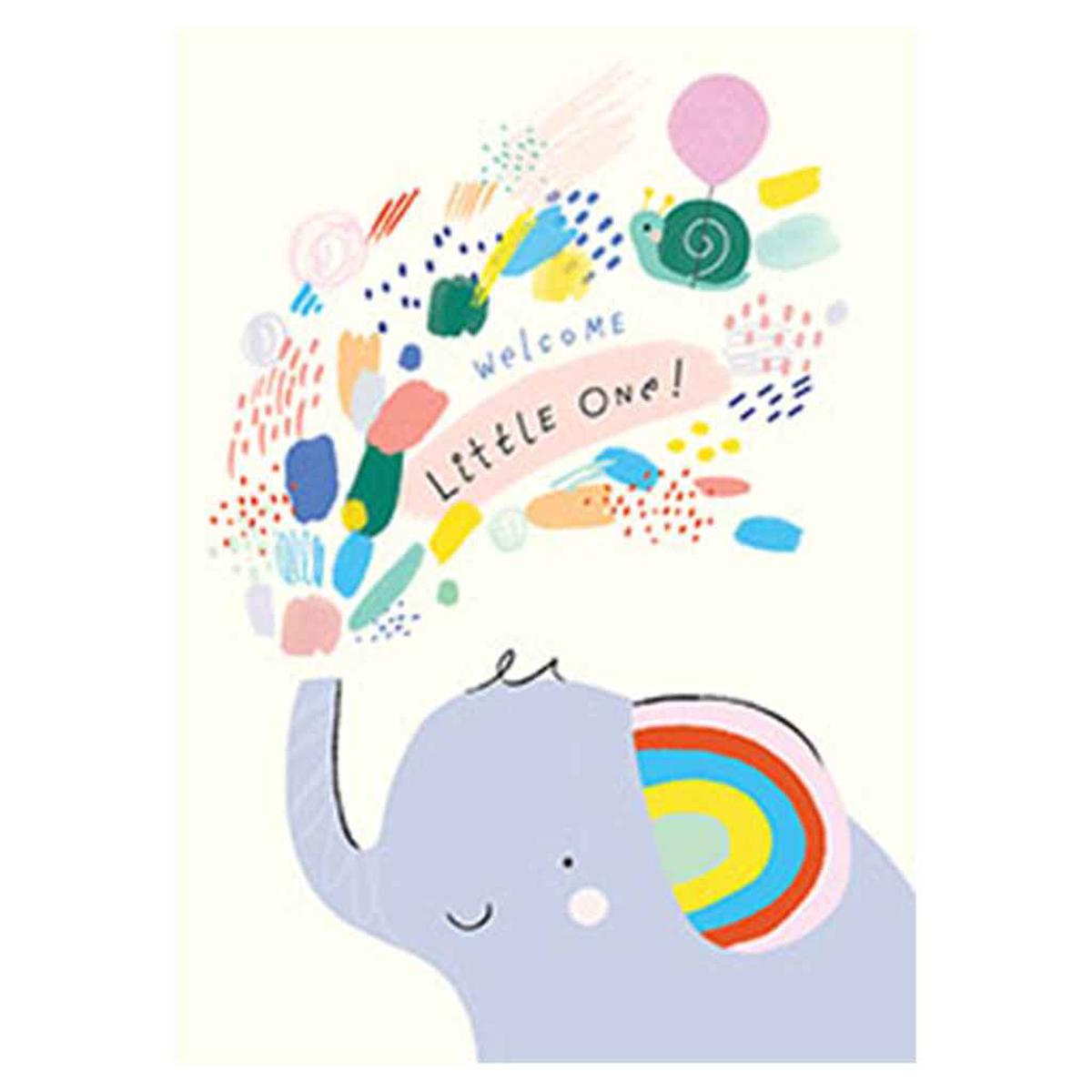 Elephant Shower Greeting Card
