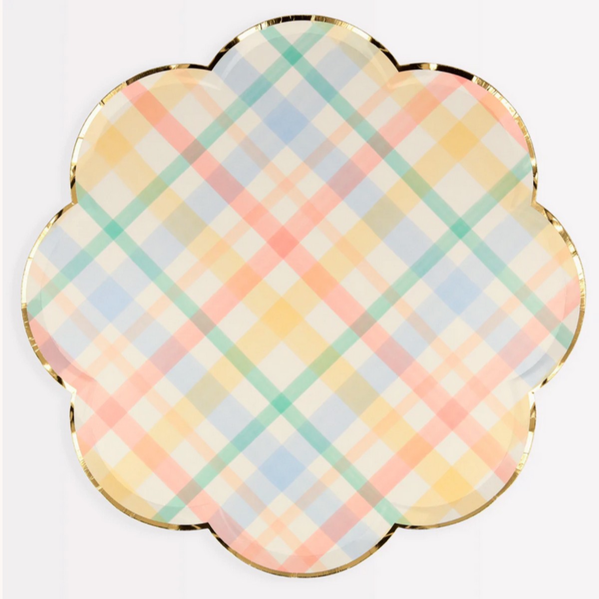 Plaid Pattern Side Plates (8pk)