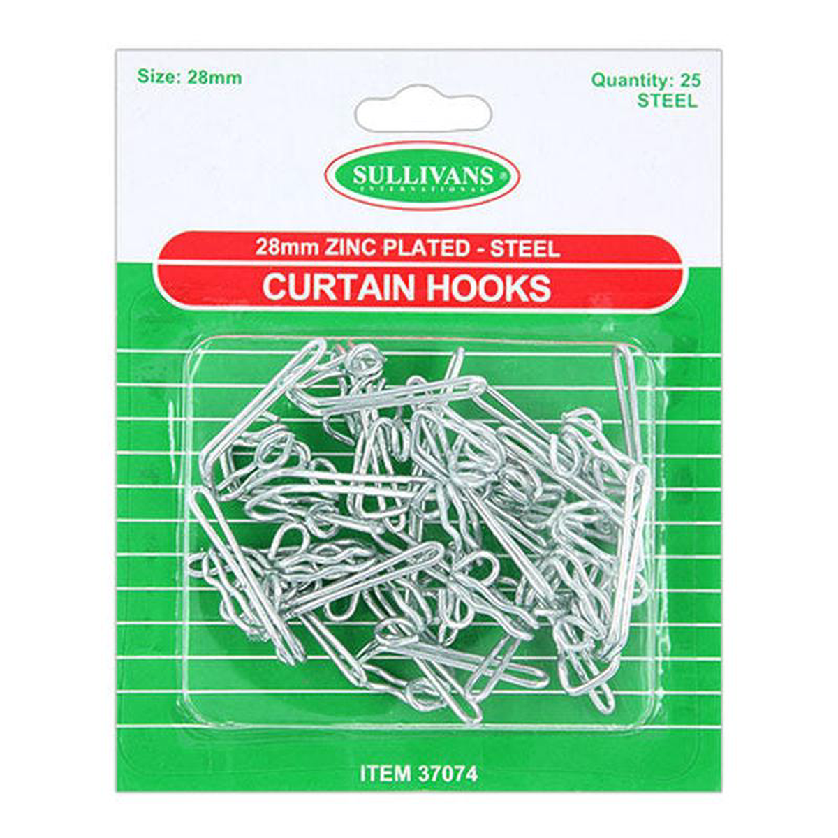 CURTAIN HOOKS 28MM 25PC