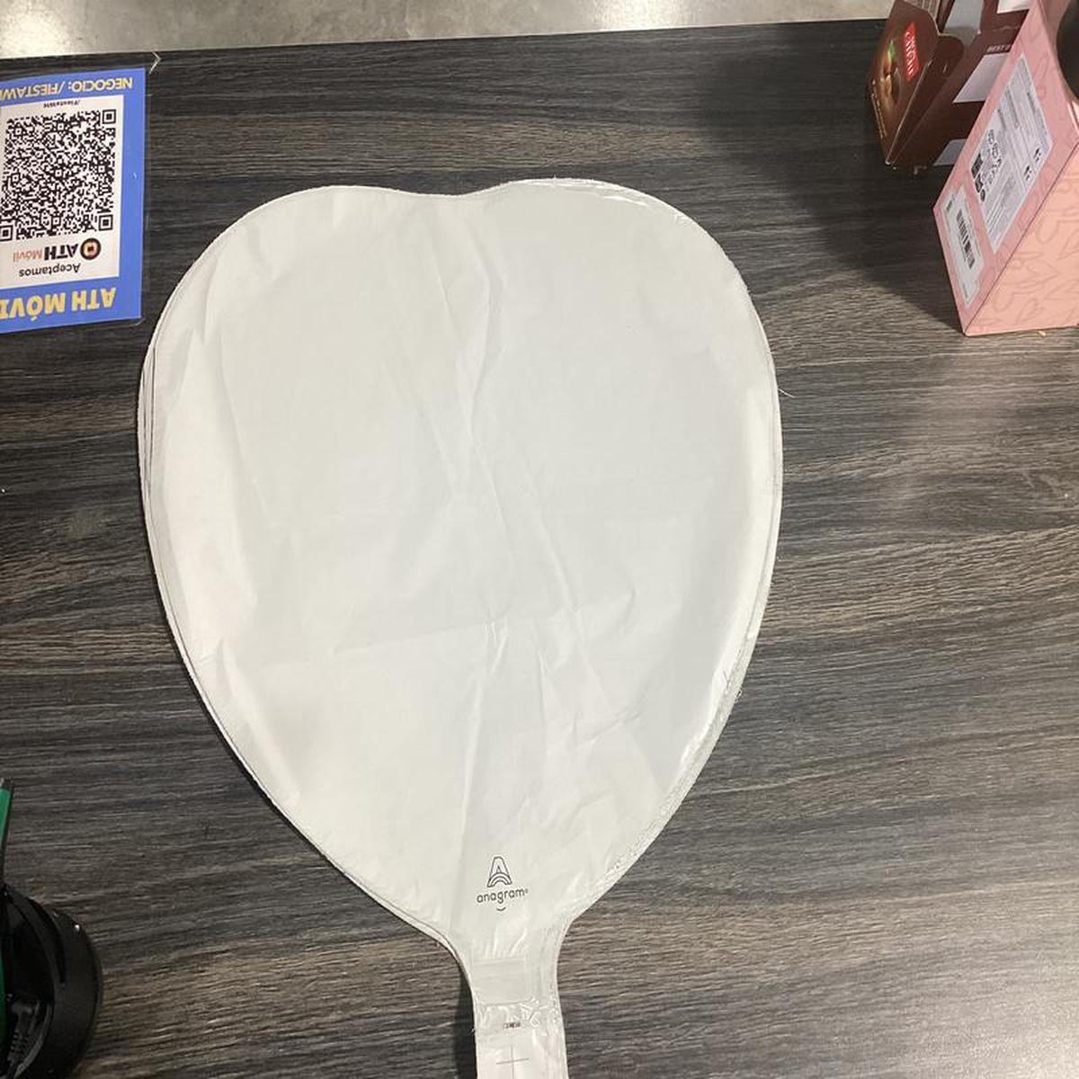 GLOBO CORAZN WHITEBLANCO