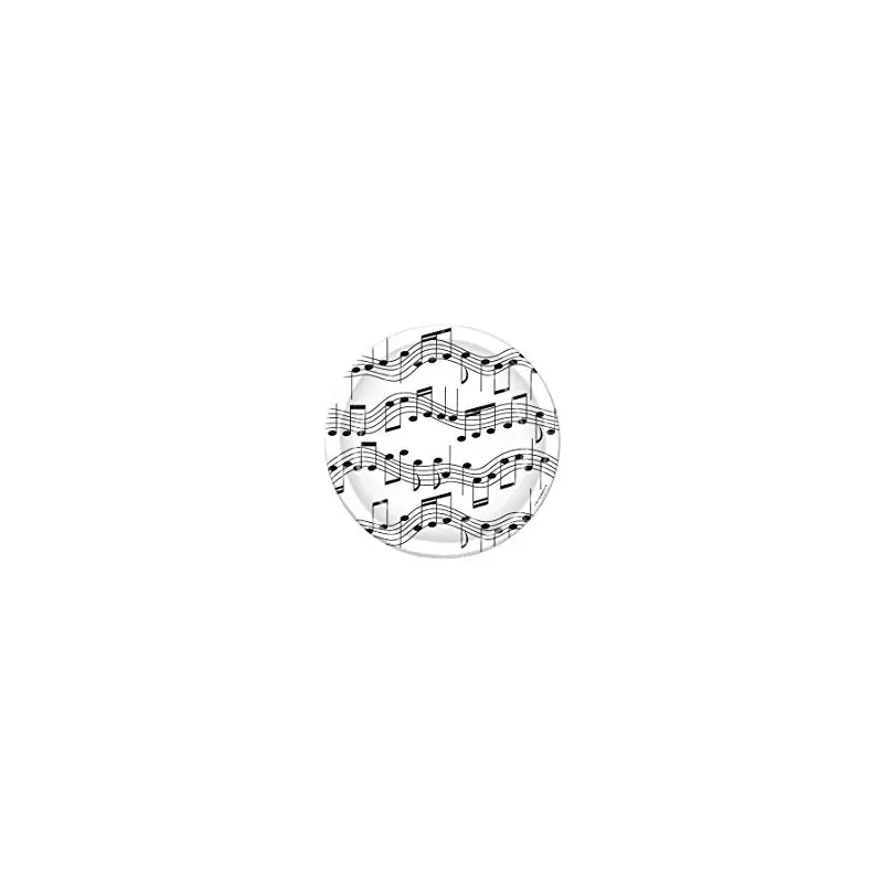 Music Notes 7" Paper Plate