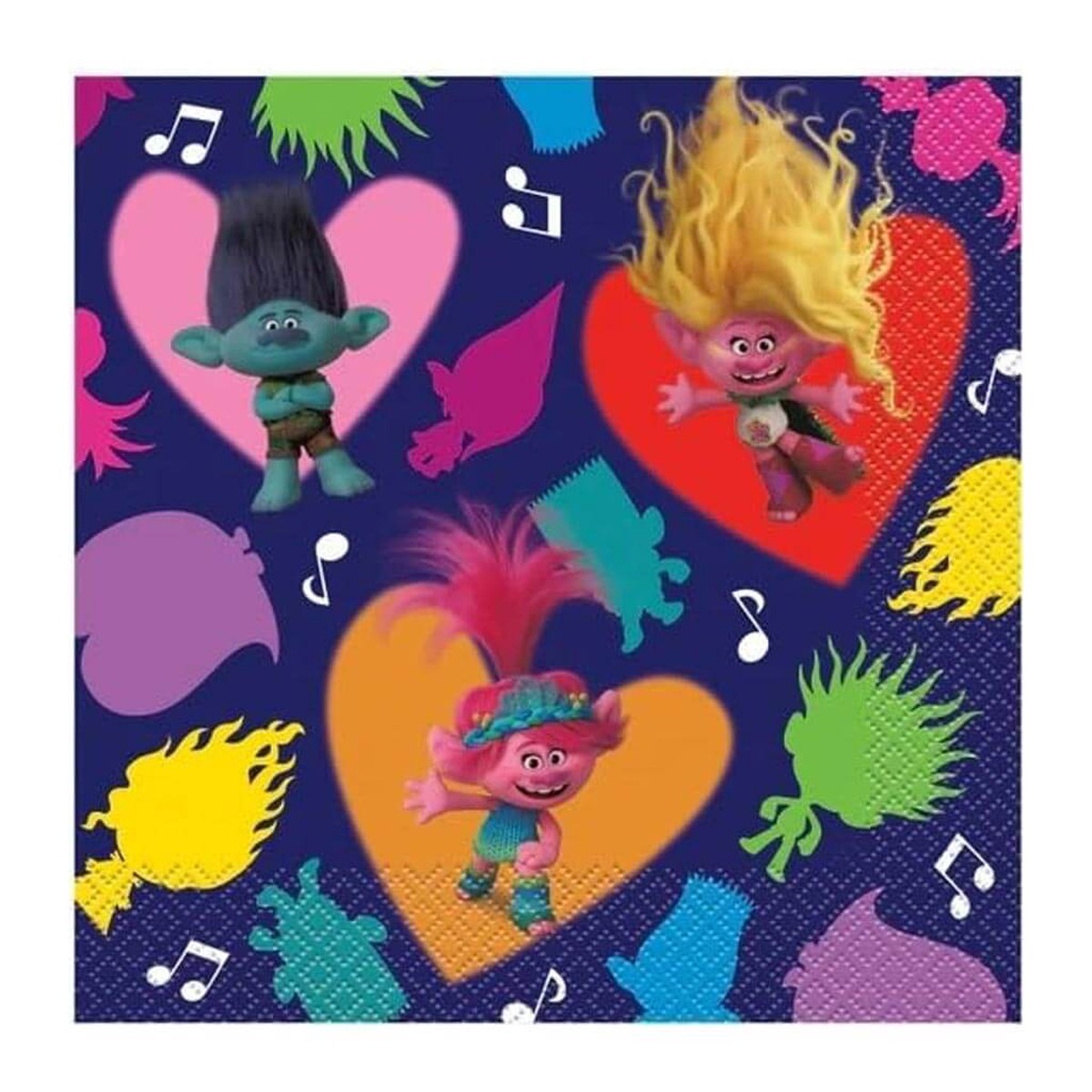 Trolls Luncheon Napkin 2ply 16ct