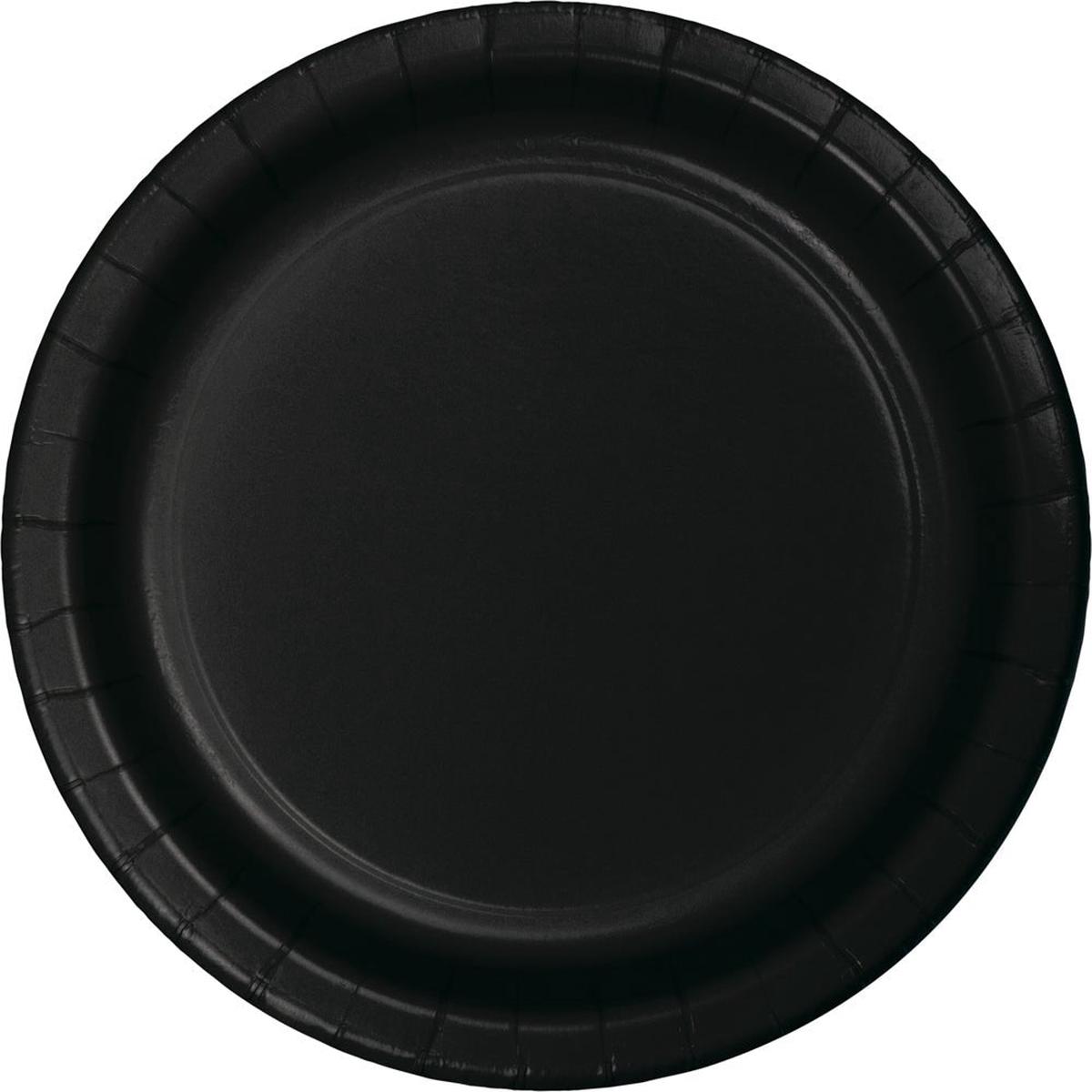 Black Paper Plates 9" | 24ct