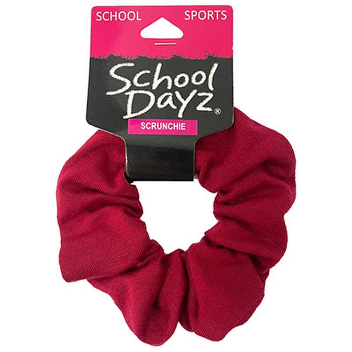 SCHOOL DAYZ SCRUNCHIE MAROON
