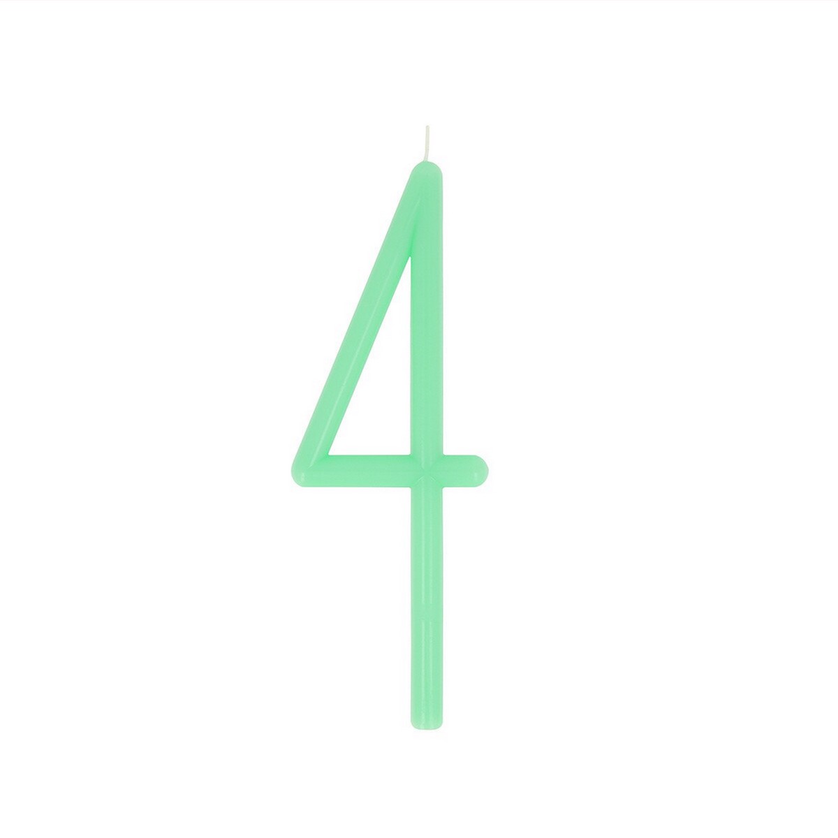 Slim Number 4 Candle