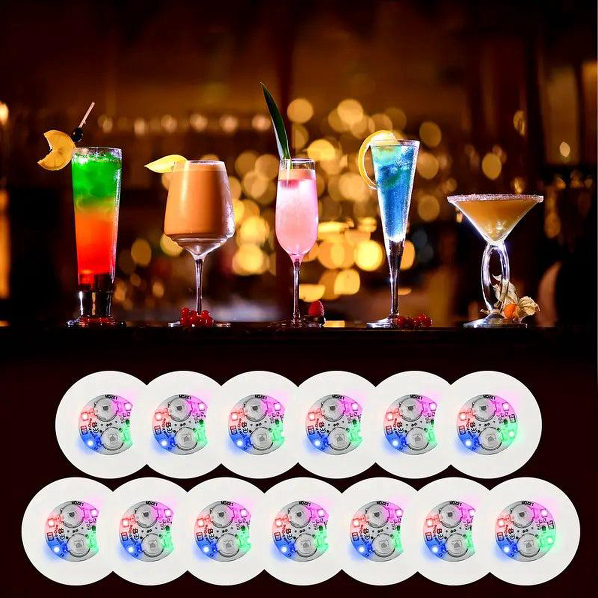 10 unidades de Luces de Botella LED