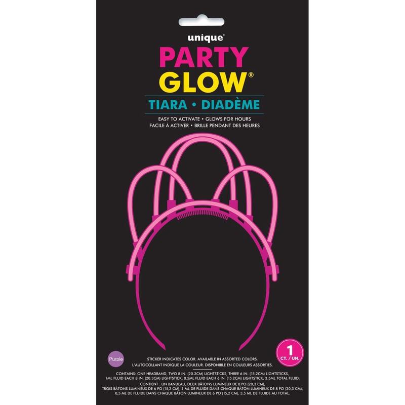 Glow Stick Tiara, Assortment, 1 Count