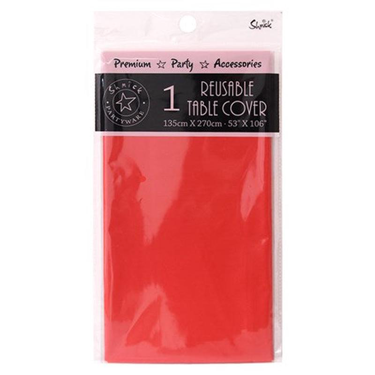 TABLECOVER 135 CM CHERRY