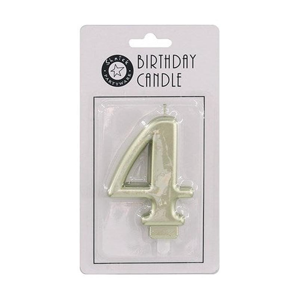 CANDLE NUMBER GOLD 4