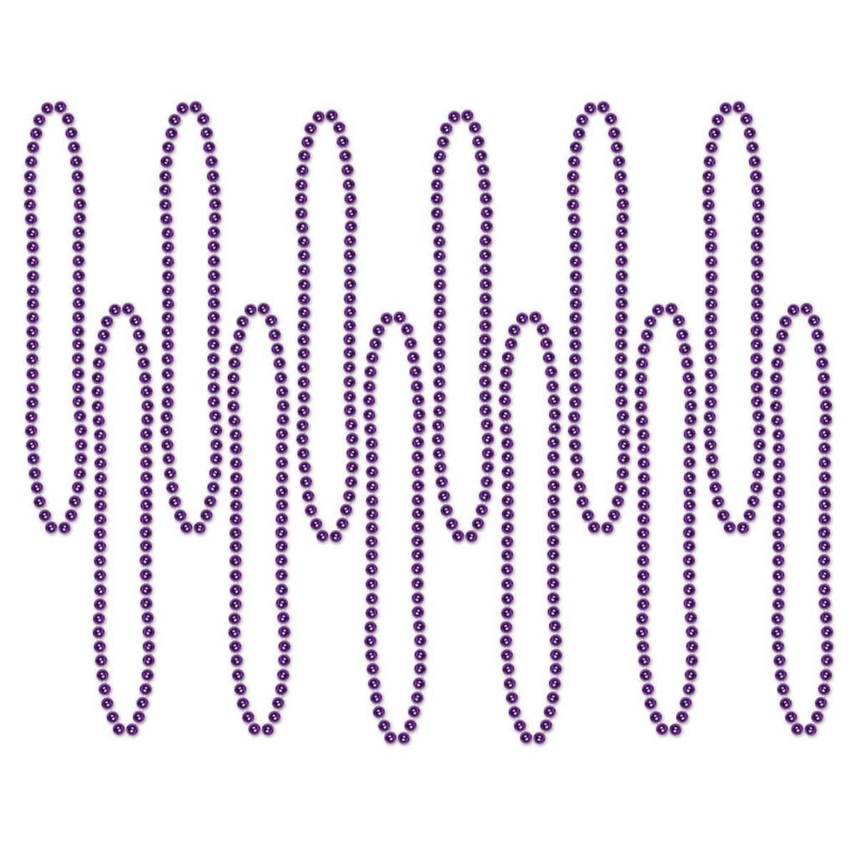Party Beads Small Round Purple