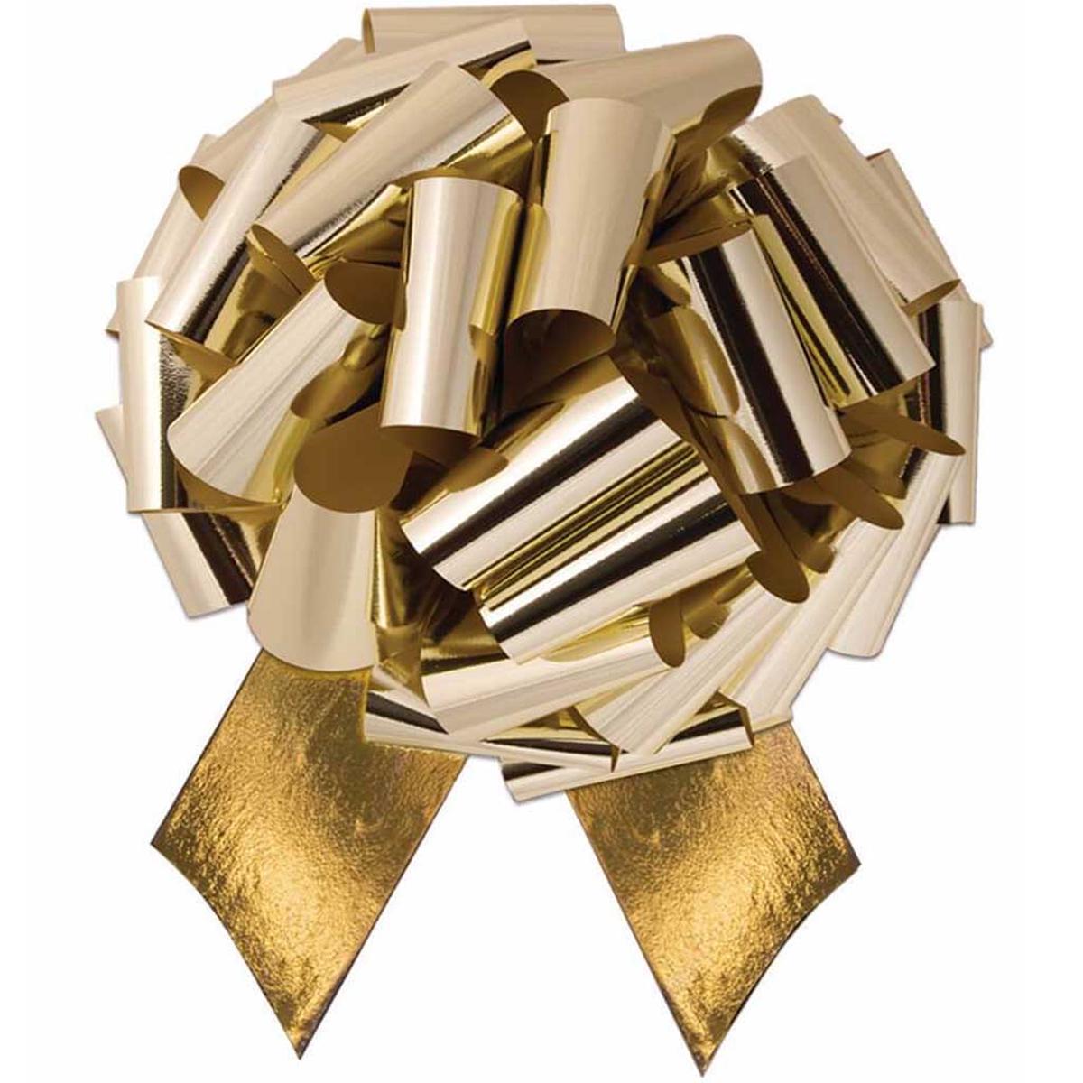 14" XL PULL BOW METALLIC GOLD